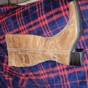 Distressed Rider Boots